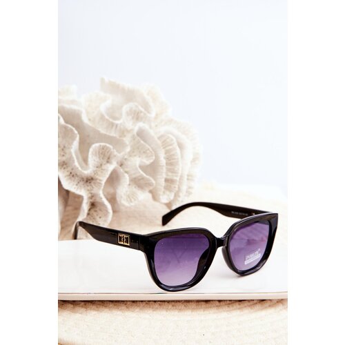 Kesi Women's sunglasses with gold details UV400 black Cene