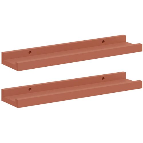 vidaXL Stenska polica 2 pcs Rdeča 40 x 9 x 3 cm Konstruiran les, (5000200865) Cene