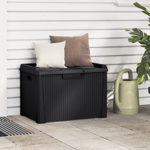 The Living Store Vrtna kutija za pohranu antracit 125 L PP Slike