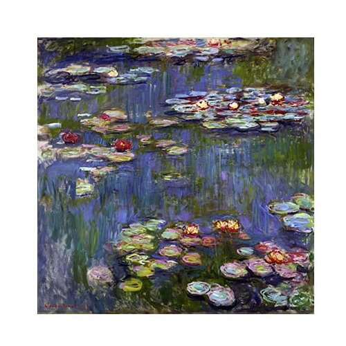 Fedkolor Reprodukcija slike Claude Monet - Water Lilies 3, 70 x 70 cm Cene