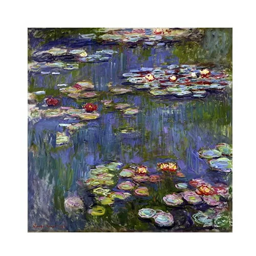 Fedkolor reprodukcija slike Claude Monet - Water Lilies 3, 70 x 70 cm