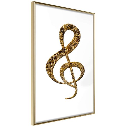  Poster - Golden Treble Clef 40x60 Slike