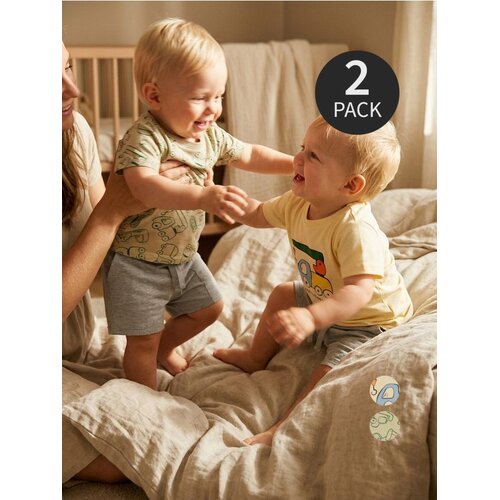 Sinsay Pamučne majice s tiskom vozila 2 pack Cene