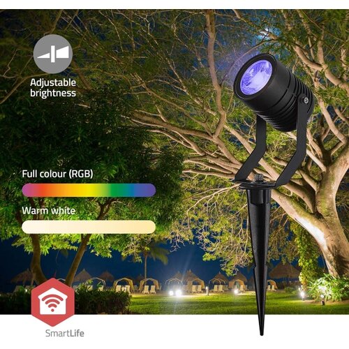 Nedis ZBLOS10RGBW3-SADA 3x LED RGBW prigu&amp;scaron;iva spoljna lampa LED/3W/230V IP65 Wi-Fi Tuya Slike