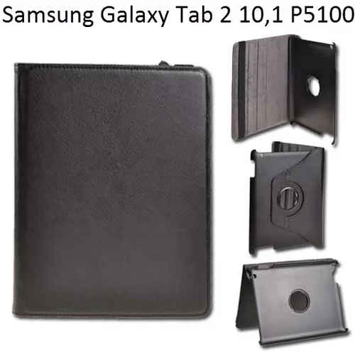  Vrtljivi ovitek / etui / zaščita za Samsung Galaxy Tab 2 10,1 P5100 - črni
