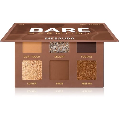 Mesauda Milano Bare Harmony paleta senčil za oči odtenek 203 Cool Bronze 6x1 g Slike