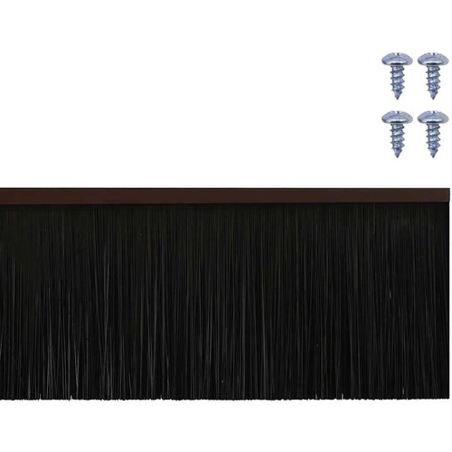  Držač četke za vrata 12 pcs Smeđa 100 cm Aluminijski legura Slike