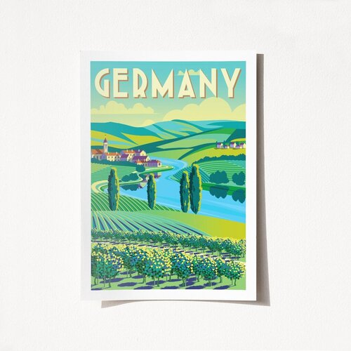 Wallity poster Njemačka-1975, 29,7x42 cm Cijene