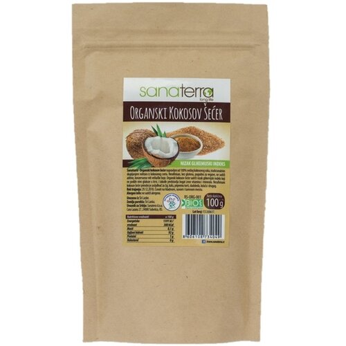 Sanaterra organski kokosov &amp;scaron;ećer 250gr Slike