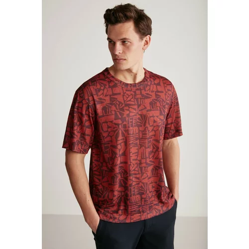 GRIMELANGE T-Shirt - Burgundy - Regular fit