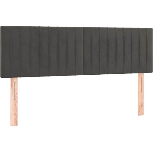  box spring s madracem LED tamnosivi 140x190 cm bar&amp;scaron;un Slike