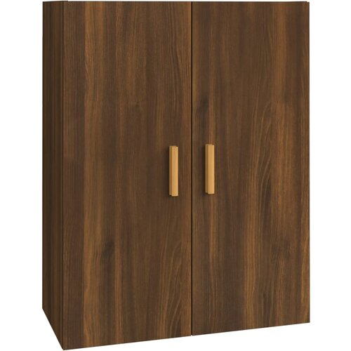 Maison Chic Viseča Stenska omarica - Zidna omarica rjav hrast 69,5x34x90 cm iu770, (22063248) Slike