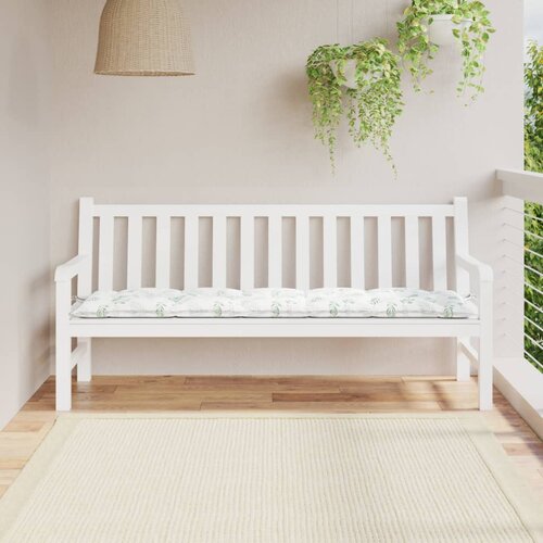 vidaXL Blazina za vrtno klop vzorec listov 180x50x7 cm oxford tkanina, (20657547) Cene