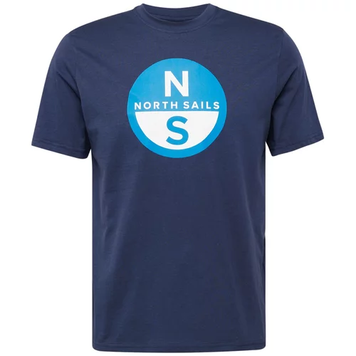 North Sails Majica mornarsko plava / svijetloplava / bijela
