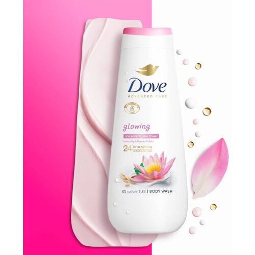 Dove Advanced Care Glowing gel za tu&amp;scaron;iranje 225 ml Slike