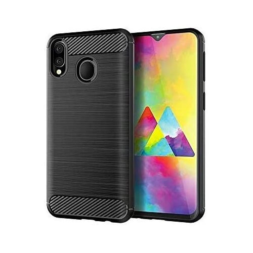 Silikonski ovitek za Samsung Galaxy A30 A305 - mat carbon črn Slike