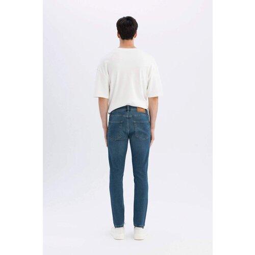 Defacto Wiser Wash Carlo Skinny Fit Extra Slim Fit Normal Waist Extra Narrow Leg Jean Trousers Slike