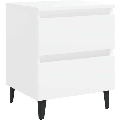 VidaXL Noćni ormarići 2 kom Bijela 40x35x50 cm Slike