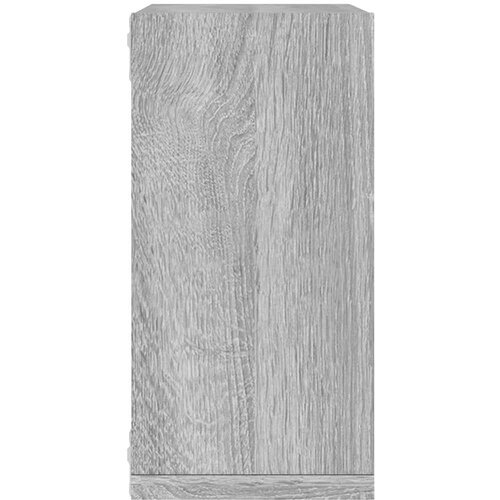  Zidne kockaste police 6 kom Siva Sonoma 30x15x30 cm Slike