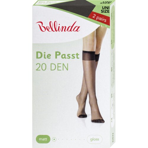 Bellinda DIE PASST, 20 denske ženske dokolenke - 094 ČRNA Cene