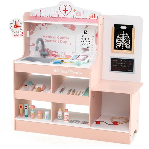 Costway Leseni zdravni&scaron;ki igralni set za otroke Igralna hi&scaron;a, (5000166839) Cene