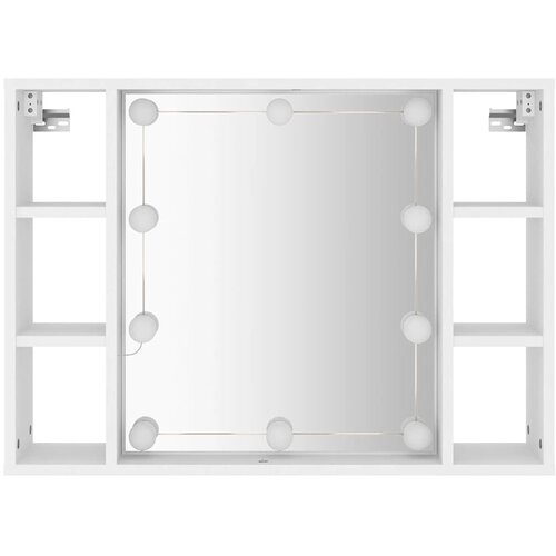  Ormarić s ogledalom LED 76 x 15 x 55 cm Slike