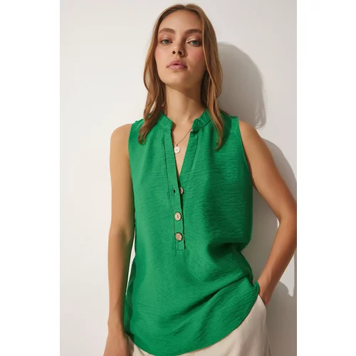 Happiness İstanbul Blouse - Green - Regular fit