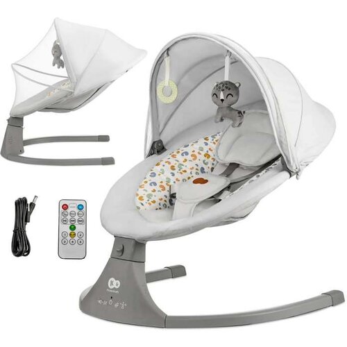 Kinderkraft gugalnik Lumi 2 light grey Slike