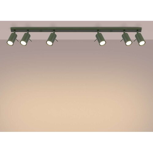  Sollux SL.1505 - Spot svetiljka RING 6xGU10/10W/230V zelena Slike
