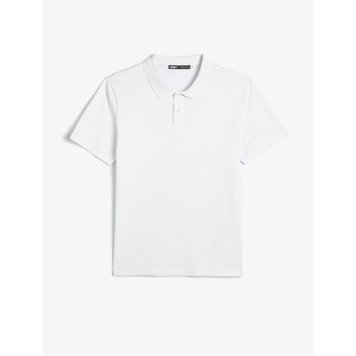 Koton Polo Neck T-Shirt Slim Fit Buttoned Short Sleeve Slike