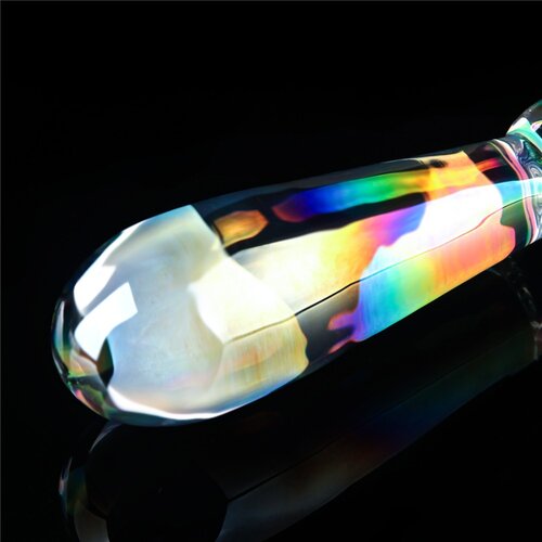 Lovetoy Twilight Gleam Glass Dildo Rising Ripples Slike