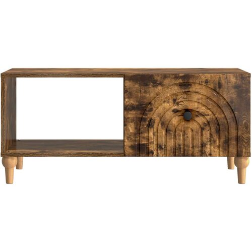  Stolić za kavu Dimljeni hrast 90 x 50 x 40 cm Konstruirano drvo - Dimljeni hrast Slike