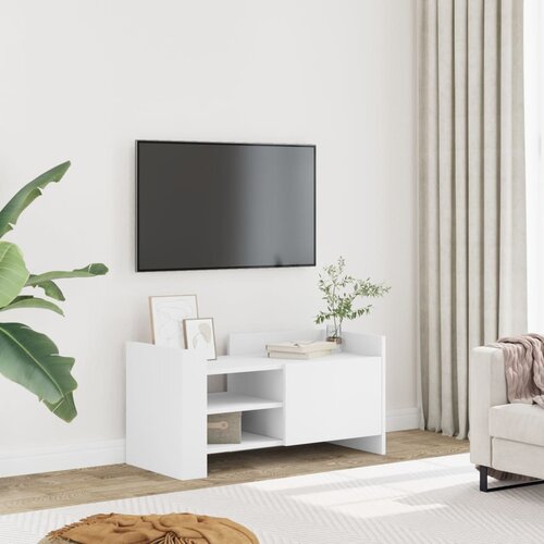 TV ormarić bijeli 80 x 35 x 40 cm od konstruiranog drva Cene