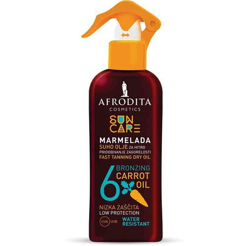 Afrodita Cosmetics sun care marmelada ulje bronzing SPF6 spray 150ml Slike