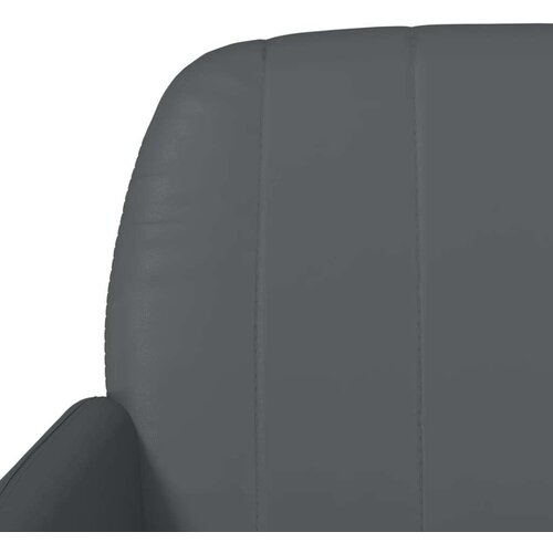  Klupa sivi 107 x 80 x 81 cm od umjetne kože Slike