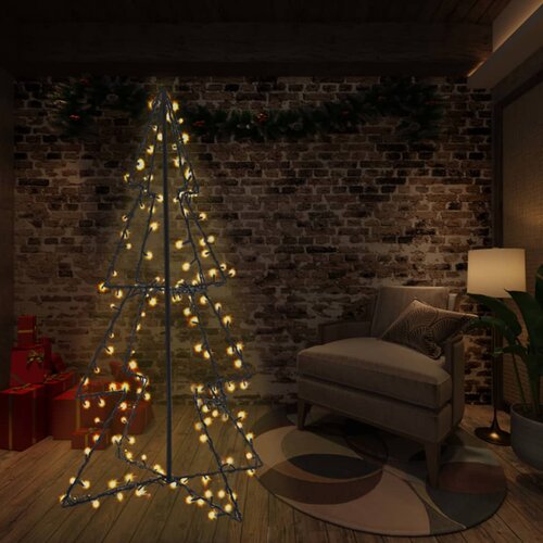 vidaXL Novoletna jelka stožec 240 LED lučk notranje/zunanja 115x150 cm Cene