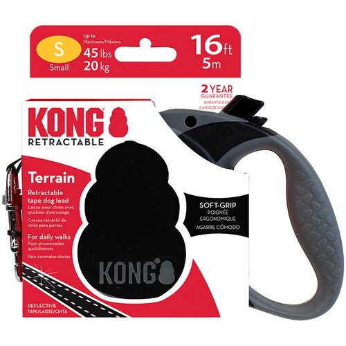 Kong Terrain automatski povodac crni - Veličina S: do 20 kg, duljina remena oko 5 m Cijene