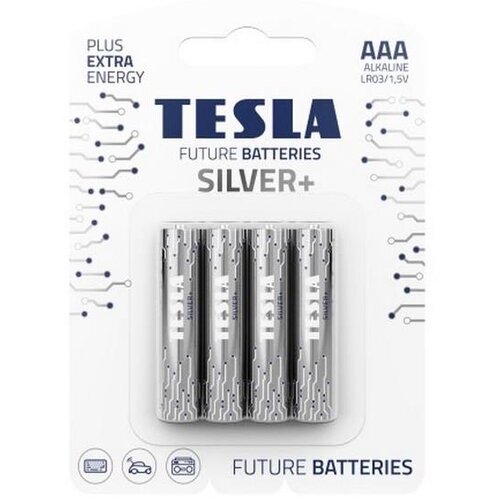 Tesla Batteries - 4 kom alkalnih AAA baterija SILVER+ 1,5V 1300 mAh Cene