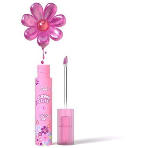 Rude Cosmetics tečni hidratantni ruž za usne FLOWER CHILD Tulips 3g Slike