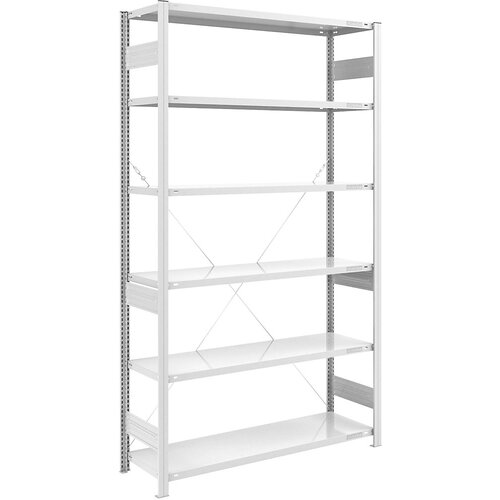 eurokraft pro Sestavljivi regal za velike obremenitve, RAL 7035, višina regala 2500 mm, osnovni regal, ŠxG 1300 x 500 mm Cene