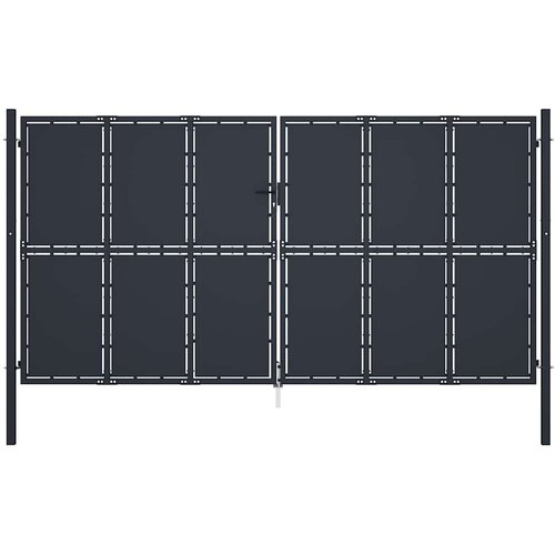  Vrtna vrata Čelik 400x200 cm Antracit Cene