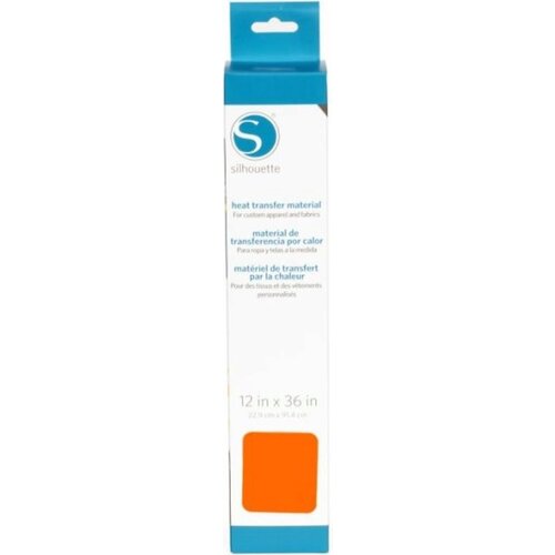 Silhouette Smooth Heat Transfer - 30,5 cm x 0,9 m - Neon Orange Slike