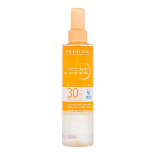 Bioderma Photoderm Eau Solaire Bronz SPF30 vodoodporen vlažilen sprej za za&scaron;čito pred soncem 200 ml Cene