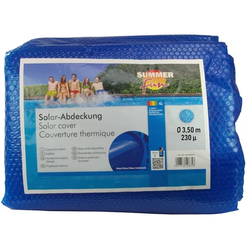 Summer Fun Solarno pokrivalo za bazen okroglo 350 cm PE modro