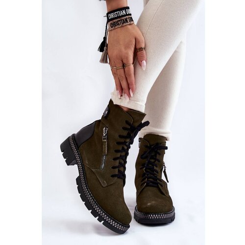 Kesi Suede Insulated Boots Laura Messi 2508 Green Cijene