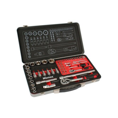 Womax ključ nasadni 1/2" i 1/4" set 51 kom ( 0545656 ) Cene