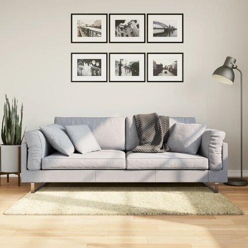 vidaXL Košata preproga moderna zlata 80x150 cm Cene