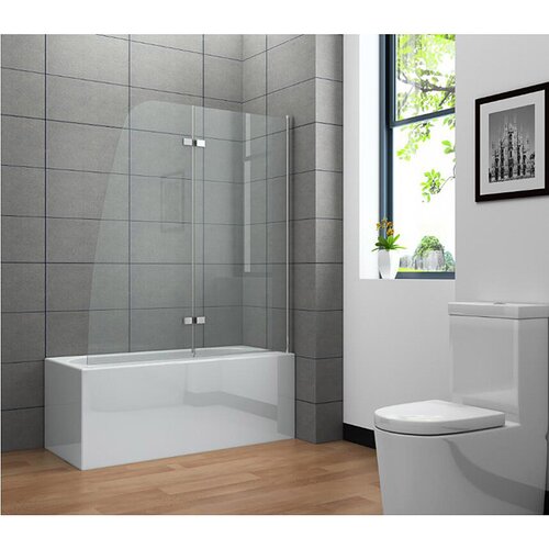 x pregrada za kadu (2-dij., 125 140 cm, Wonderclean premaz, Prozirno) Cijene