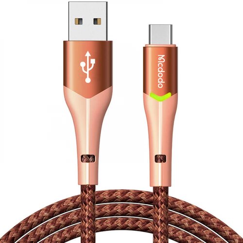 McDodo CA-7962 kabl sa led svetlom, usb-a na tip-c, 1 m, narandžasti Cene