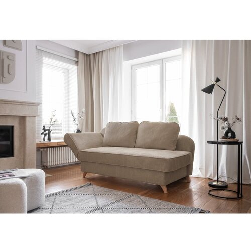 Miuform Sivorjav ležalnik iz rebrastega žameta (levi kot) Chic Charlotte &amp;ndash; Slike